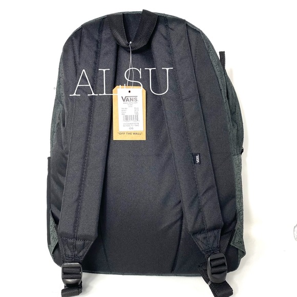 🔥SALE!🔥 VANS SCHOOLING IT Unisex Backpack School Laptop Bag Grey Zip Pockets - Picture 5 of 14